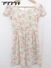 ◇ prideglide プライドグライド 花柄 フレンチスリーブ 膝丈 ワンピース サイズ38 ピンク系 グリーン系 レディース  【中古】 【1107290004615】のサムネイル