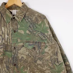 メンズUS-XLサイズ レッドヘッド 長袖ハンティングシャツ リアルツリーカモ柄 リップストップ as-0489n