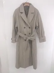 ■ ◎ LOUISE ODIER ルイーズオディール シンプル 大人女子 長袖 トレンチ コート サイズM ライトブラウン レディース E  【1307250037381】