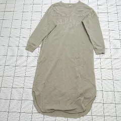 ◇ ⊇ アーバン リサーチ ドアーズ カジュアル 2way 長袖 ロング ロンT風ワンピース サイズONE カーキ系 レディース E  【1508250016554】