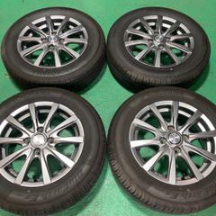バリ山 コンパクトカー GRASS 14インチ 5.5j +42 PCD100 ヨコハマ ES32 165/70R14 2023年 アクア ヴィッツ ヤリス