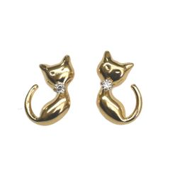tsumori chisato ツモリチサト 金ゴールド K10 ピアス 肉球猫 - メルカリ