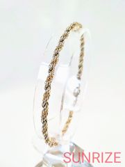 925/14K Tiffany & Co. ティファニー ヴィンテージ コンビ ツイストロープブレスレット スターリングシルバー ゴールド【T186】