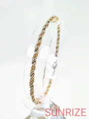 925/14K Tiffany & Co. ティファニー ヴィンテージ コンビ ツイストロープブレスレット スターリングシルバー ゴールド【T186】