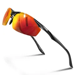 【フォロー割】偏光スポーツサングラス [Glazata] 変色調光偏光グラス 昼夜兼用・超軽量メタル UV400 紫外線カット ドライブ/野球/自転車/夜釣り／ランニング／ゴルフ／運転