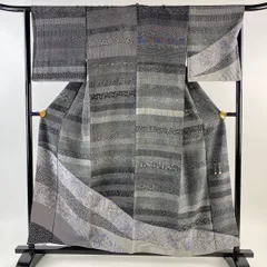 保管専用ページk-1635k-1674 染谷梅治 センスの良い縞模様 正絹 袷 着物・浴衣