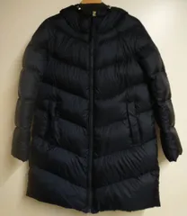 TOMMY HILFIGER トミーヒルフィガー ダウンフーデッドコート WW0WW23238-403 Sサイズ ネイビー 紺 ポリエステル 膝丈 フードあり