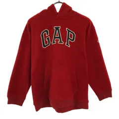 ギャップ 長袖 フリース パーカー L（10） レッド GAP 裏起毛 キッズ