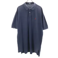 Polo by Ralph Lauren ポロバイラルフローレン 半袖 ポロシャツ XL ネイビー メンズ 古着