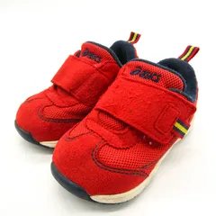 アシックス スニーカー TUB146 スクスク ローカット シューズ 靴 赤 ベビー 男の子用 13サイズ レッド asics 【中古】