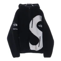 SUPREME (シュプリーム) 20AW ×THE NORTH FACE S Logo Hooded Fleece Jacket Sロゴ フリースジャケット ブラック/ホワイト NF0A5EHN