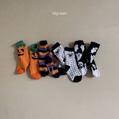 即納※Digreen / HALLOWEEN socks（4足set）