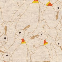 コットンこばやし　綿麻シーチングプリント（綿85％　麻15％）112cm巾x100cm　ハンドメイド　チュニック　ブラウス
