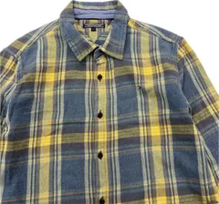 TOMMY HILFIGER ☆ イエロー系 グレー チェック 長袖 シャツ ネルシャツ 164 メンズS相当 アメカジ ストリート トミーヒルフィガー■S2783