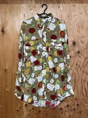 4.カールヘルム　メンズ　シャツ　長袖　花柄