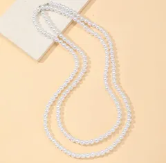 【パール / ロングネックレス】 イミテーションパール フェイクパール ネックレス 卒業式 入学式 式典