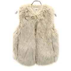 ギャップ フェイク ファー ベスト XXS ベージュ系 GAP レディース