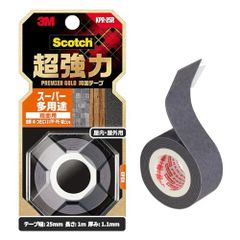 3M 両面テープ 超強力 スーパー多用途 粗面用 幅25mm 長さ1ｍ スコッチ