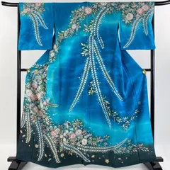 専用です。作家物 訪問着 辻ケ花絞り 徳永憲峯 紫系ぼかし染め 銀通し地紋 落款 特選 訪問着 着物 中古 正絹 袷 フォーマル 桐屋 徳永憲峯 落款