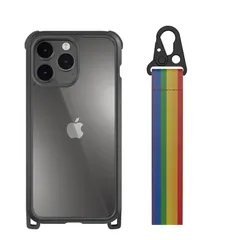 【MagEasy】 iPhone 14 Pro Max 対応 ケース カバー クリア 耐衝撃 米軍MIL規格 肩掛け 首かけ 斜めがけ ショルダー シンプル スマホケース ロング ストラップ 付き 透明 クリアケース ショルダーストラップ 付 スマホカバー