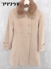 ■ PROPORTION BODY DRESSING レッキスラビットファー 長袖 コート サイズ2 ピンク ベージュ レディース 【1002800977680】