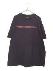 古着 90s USA製 HARLEY DAVIDSON V2 エンジン ロゴ Tシャツ レアカラー 紫!! XL 古着 