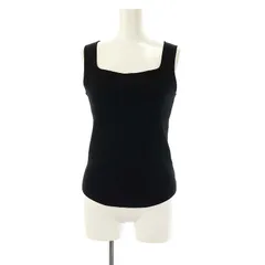 ノーブル NOBLE 24SS ニュアンス2WAYニットタンク タンクトップ ブラック /DF ■OSのサムネイル