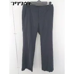 ◇ green label relaxing UNITED ARROWS ストライプ ロールアップ パンツ サイズ38 ブラック レディース  【1109090001511】