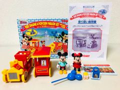 ディズニー　tomy ミッキーミニー人形付き消防車とポップコーンワゴンセット ディズニー tomy ミッキーミニー人形付き消防車とポップコーン