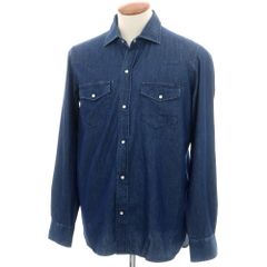 新品】バグッタ Bagutta コットン セミワイドカラー カジュアルシャツ  