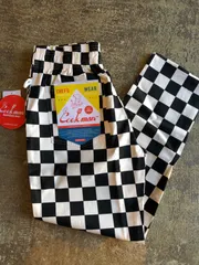 COOKMAN CHEF PANTS 新品 チェッカーchecker BLACKのサムネイル