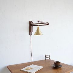 ウォールランプ【type 02】/WALNUT/無垢材/木製壁付けブラケット