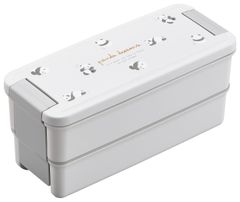 新品 OSK(オーエスケー) 二段弁当箱 ぱんだ ランチボックス二段 仕切付 上340 下310ml 日本製 食洗機 電子レンジ対応 抗菌 ロック付き おしゃれ かわいい 汚れにくい 男女兼用 子供用 学生 大人用 PCW-650D