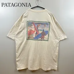 PATAGONIA 90s USA sp vintage surf print Tee organic cotton XL パタゴニア サーフプリント 半袖Tシャツ スペシャル 生成 ヴィンテージ 希少 レア
