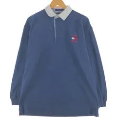 古着 90年代 トミーヒルフィガー TOMMY HILFIGER 長袖 ラガーシャツ メンズM相当 ヴィンテージ/eaa547911