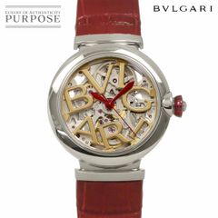 美品】BVLGARI ルチェア 自動巻き ダイヤインデックス 裏スケ 腕時計 
