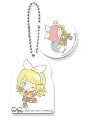 【中古】キーホルダー 鏡音リン×リトルツインスターズ ララ 「プロジェクトセカイ カラフルステージ! feat.初音ミク×サンリオキャラクターズ カプセルミニキャラWアクリルキーチェーンコレクション Vol.3」