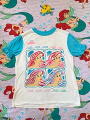 【Size120】vintage USA製 アリエル ディズニープリンセス 半袖Tシャツ US古着 ディズニーストア ヴィンテージ