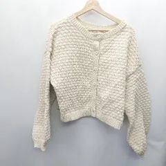 ■ mily bilet 長袖 ニットカーディガン サイズL ベージュ レディース E  【1407180035652】