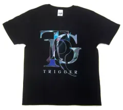 【中古】Tシャツ(キャラクター) [単品] TRIGGER Tシャツ ブラック 女性用フリーサイズ 「アイドリッシュセブン TRIGGER LIVEグッズセット」 ナナイロストア限定