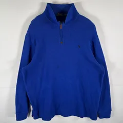 【人気カラー】ポロ ラルフローレン ハーフジップ スウェット 古着 ユニセックス 古着 Polo Ralph Lauren チンストラップ マチ付き ハーフジップ