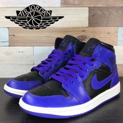 NIKE AIR JORDAN 1 MID ナイキ エア ジョーダン 1 ミッドカット ブルー ブラック 22.5cm U11873 BQ6472-051