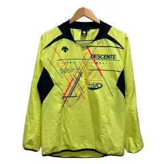 デサント DESCENTE プラクティスピステ クルーネック プリント 長袖 S 黄 イエロー 紺 ネイビー 桃 ピンク 水色 スカイブルー メンズのサムネイル