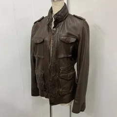 h62533 RHYME 革ジャケット　Mサイズ　ブラウン