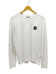 STONE ISLAND (ストーンアイランド) L/S クルーネック 長袖Tシャツ ロンT カットソー アイコンロゴパッチ 791522713 M ホワイト メンズ/028