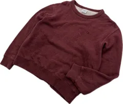 Champion ☆ 渋めカラー◎ スウェット シャツ トレーナー エンジ レッド S スポーツ アメカジ 大人カジュアル 古着 チャンピオン■CK183
