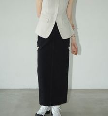 CLANE CIRCLE CUT LAYERED DENIM SKIRT - メルカリ