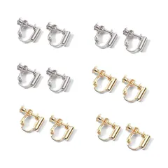 【特価商品】【BEAUTY PLAYER】ピアス イヤリングコンバーター 縦型 12個入り 手芸 手作り用 パーツ イヤリング 耳穴なし アクセサリーパーツ ネジバネ式