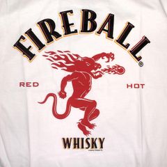 ファイアー ボール ウィスキー Tシャツ FIREBALL WHISKY DRAGON LOGO 正規品 カンパニー ロゴ
