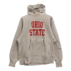 CHAMPION (チャンピオン) 70S vintage REVERSE WEAVE OHIO STATE USA製 リバースウェーブ 青色単色タグ カレッジロゴ スウェットプルオーバーパーカー フーディ グレー